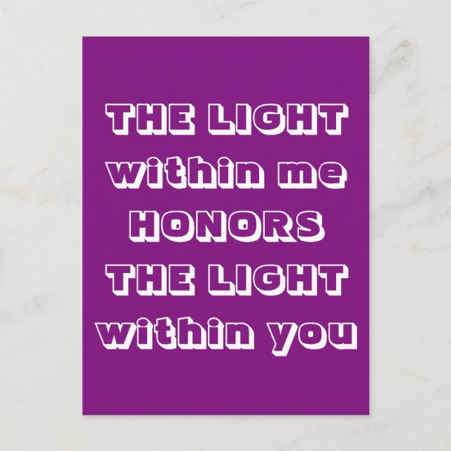 Postal Namaste Greeting (Anverso)