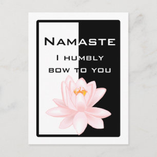 Postal Namaste - Me inclino humildemente hacia ti