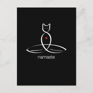 Postal Namaste - texto de estilo regular.