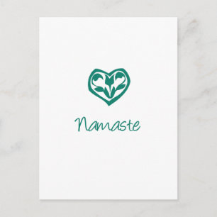 Postal Namaste verde