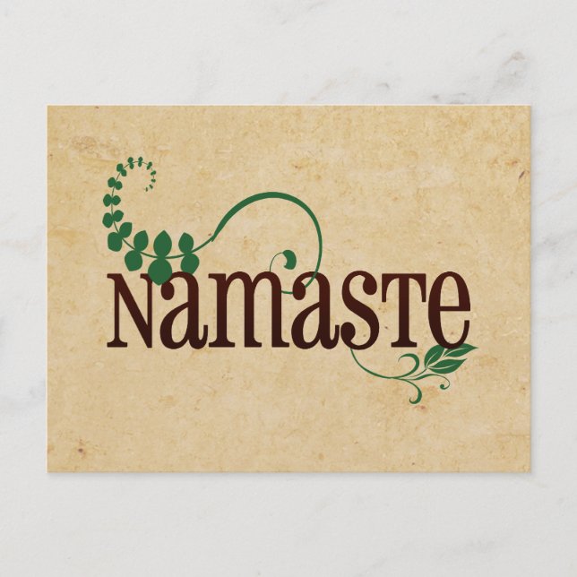 Postal Namaste Yoga (Anverso)