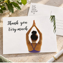 Namaste Yoga mujer levanta la mano Gracias