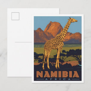 Postal Namibia África Viajes Antiguos