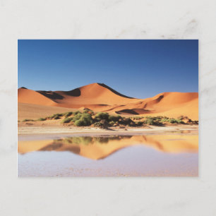 Postal Namibia, región de Sossusvlei, dunas de arena en e