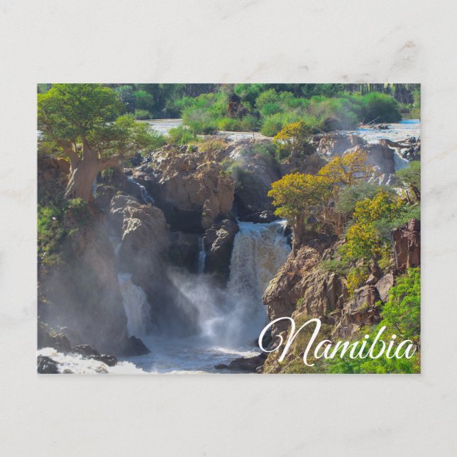 Postal Namibia Río Kunene Epupa Cae Paisajes Naturales (Anverso)