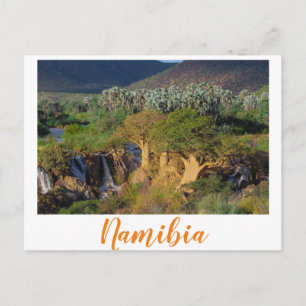 Postal Namibia Río Kunene Epupa Cae Paisajes Naturales