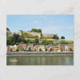 Postal Namur, Bélgica desde el río Meuse