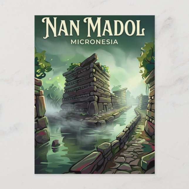 Postal Nan Madol Micronesia (Anverso)