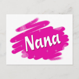 Postal Nana ama a rosa
