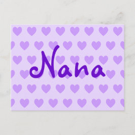 Postal Nana en morado