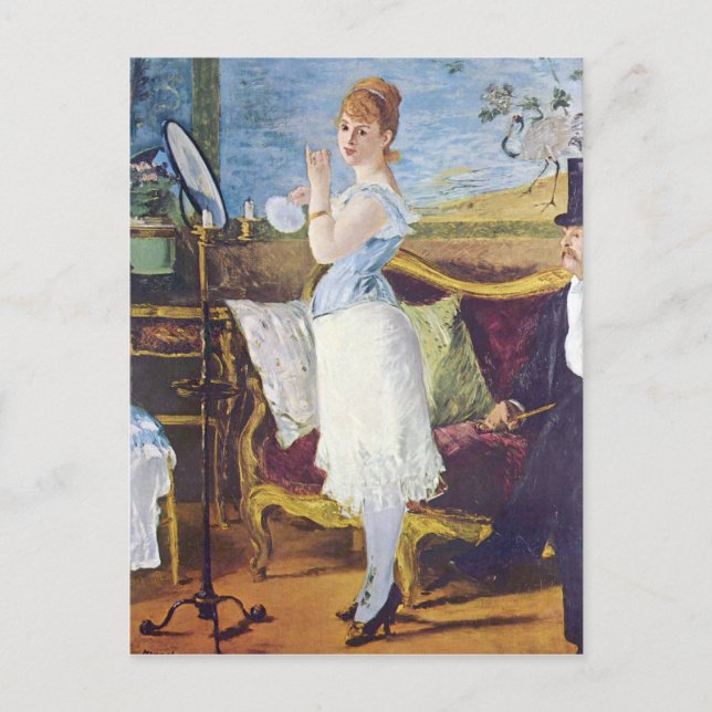 Postal Nana por Edouard Manet (Anverso)