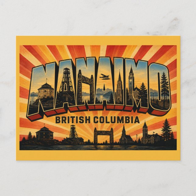 Postal Nanaimo BC Harbour City (Anverso)