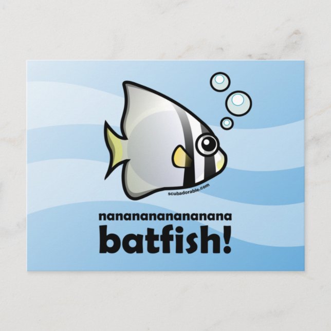 Postal nanananananana Batfish! (Anverso)