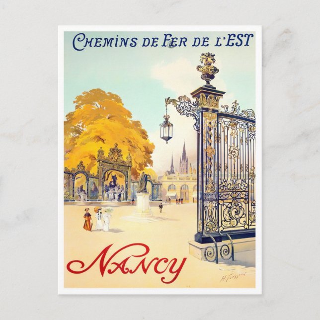 Postal Nancy France Viajes (Anverso)