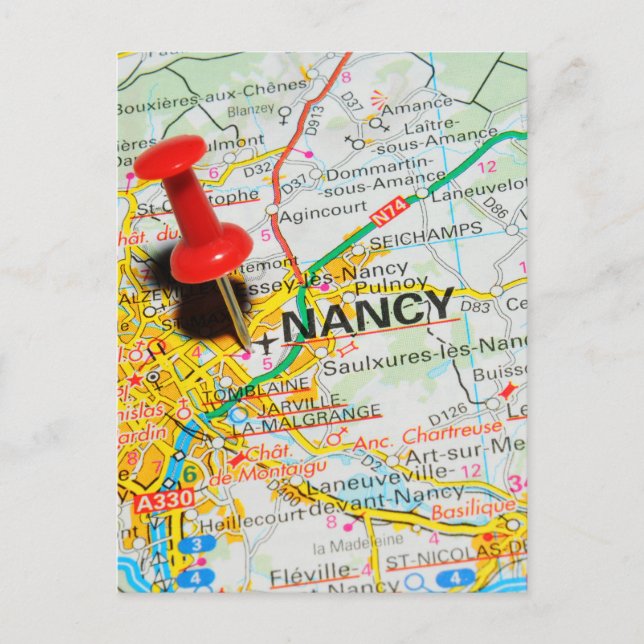 Postal Nancy, Francia (Anverso)