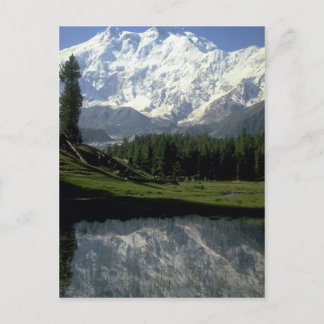 Postal Nanga Parbat en Fairy Meadows, norte de Pakistán