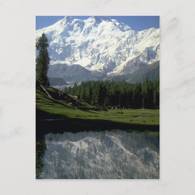 Postal Nanga Parbat en Fairy Meadows, norte de Pakistán (Anverso)