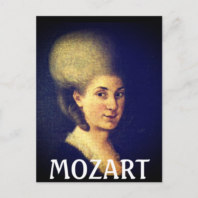 Postal Nannerl Mozart (Anverso)