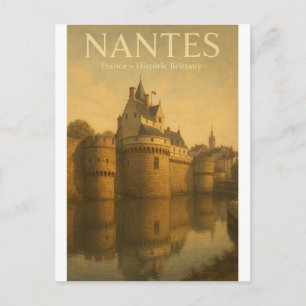 Postal NANTES de Francia — Bretaña Retro Histórica