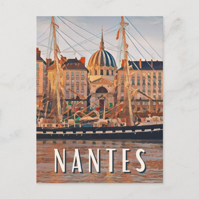 Postal Nantes Photo Vintage  (Anverso)