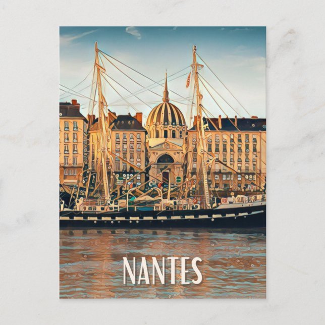 Postal Nantes Photo Vintage  (Anverso)
