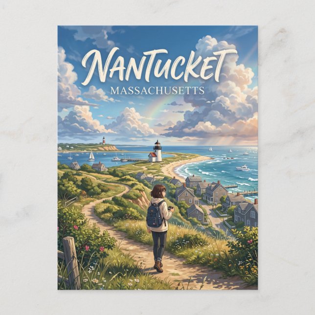 Postal Nantucket EE. UU. (Anverso)