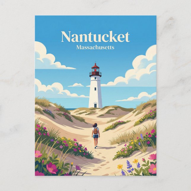 Postal Nantucket EE. UU. (Anverso)