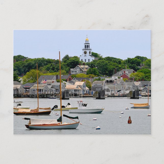 Postal Nantucket Massachusetts, Cape Cod Post Card (Anverso)