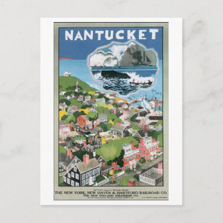 Postal Nantucket Vintage Travel Poster