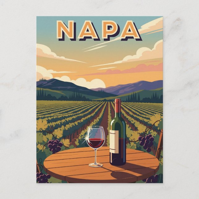 Postal Napa Valley California (Anverso)