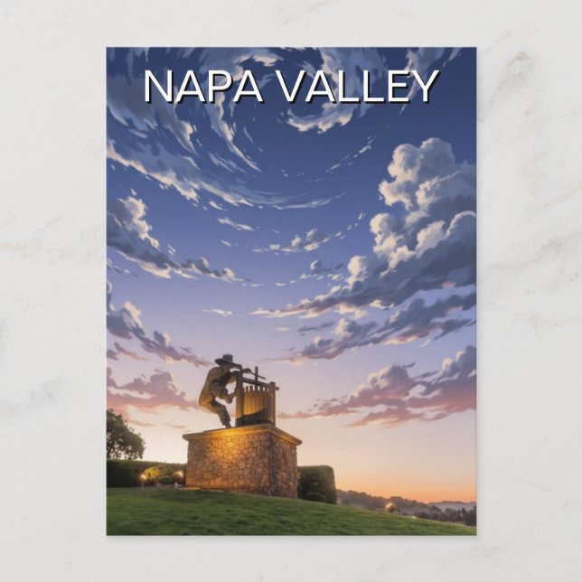 Postal Napa Valley California (Anverso)