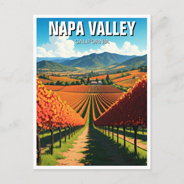 Postal Napa Valley California (Anverso)