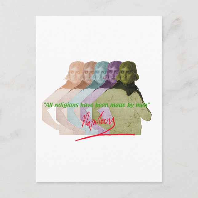 Postal Napoleón bonaparte (Anverso)