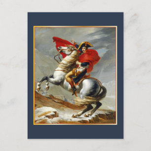 Postal Napoleón Bonaparte por Jacques Louis David