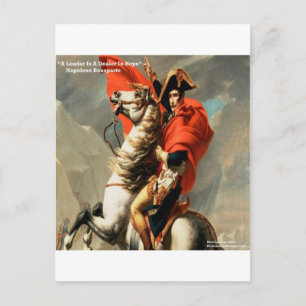 Postal Napoleón & cita del "Líder"