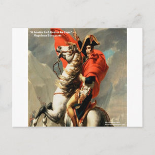 Postal Napoleón & cita del "Líder"