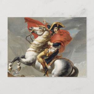 Postal Napoleón cruzando los Alpes - Jacques-Louis David