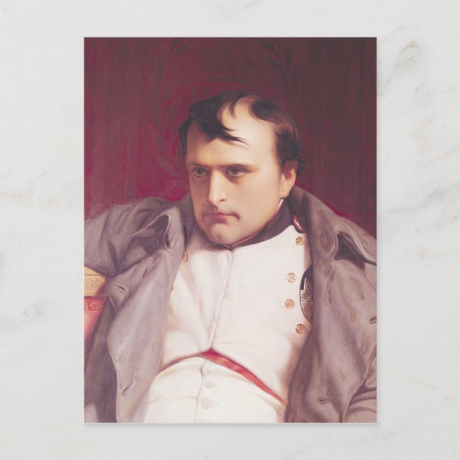 Postal Napoleón después de su abdicación (Anverso)