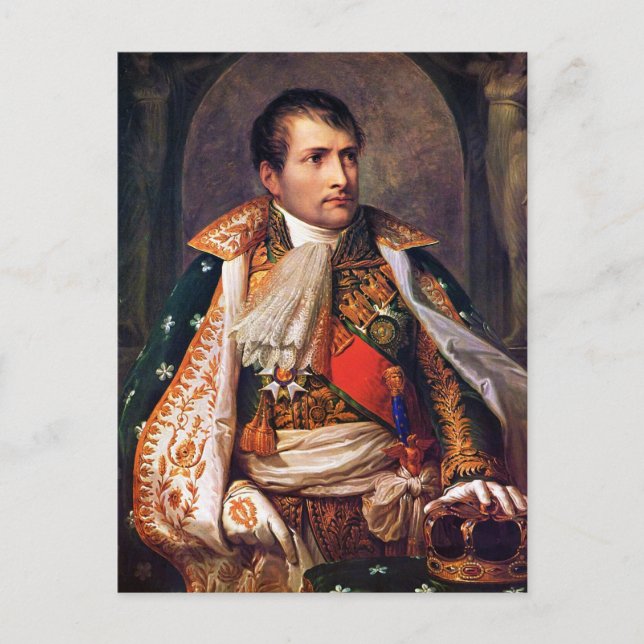 Postal Napoleón El Rey de Italia de Andrea Appiani (Anverso)