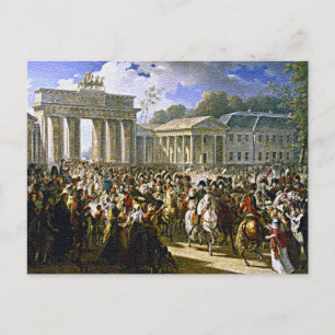 Postal Napoleón en Berlín cerca de la Puerta de Brandebur