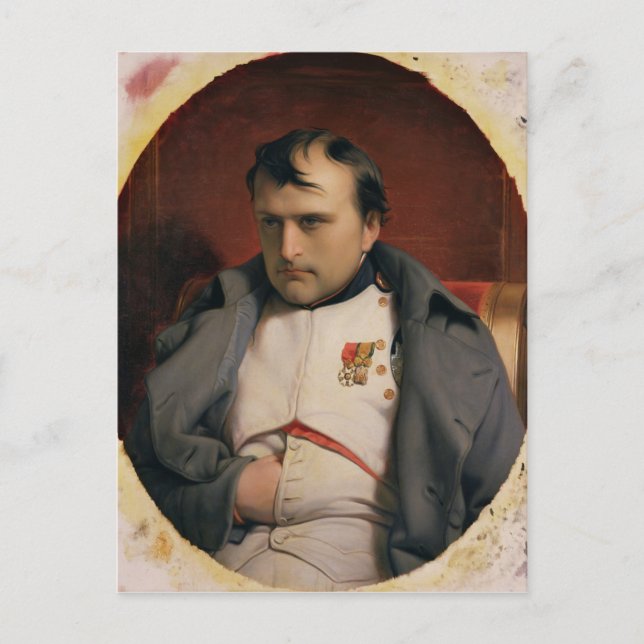 Postal Napoleón en Fontainebleau, 1846 (Anverso)