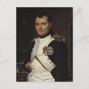 Postal Napoleón en su estudio de Jacques Louis David
