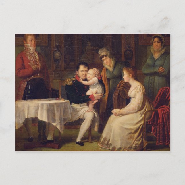 Postal Napoleón I Marie Louise y el Rey de Roma (Anverso)