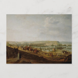 Postal Napoleón I Visitando el Campo de Boulogne