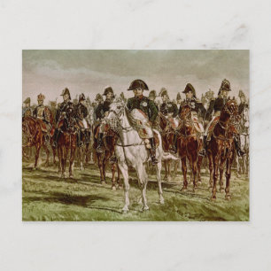 Postal Napoleón I y su personal, c.1860