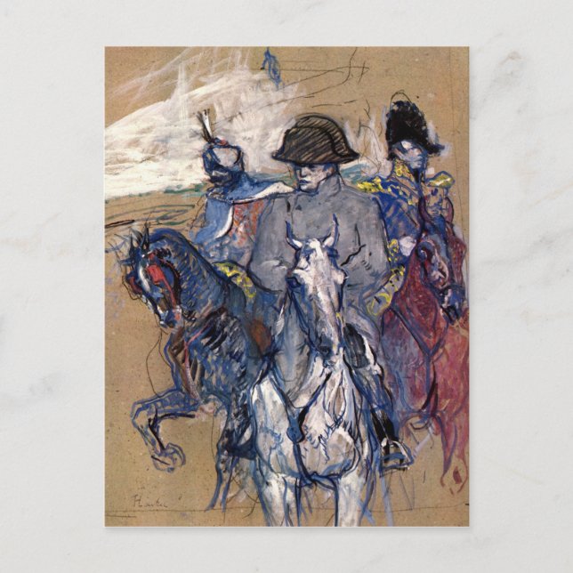 Postal Napoleón por Toulouse-Lautrec (Anverso)