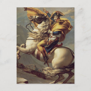 Postal Napoleón vintage cruzando los Alpes