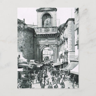 Postal Nápoles, 1908, Porta Capuano