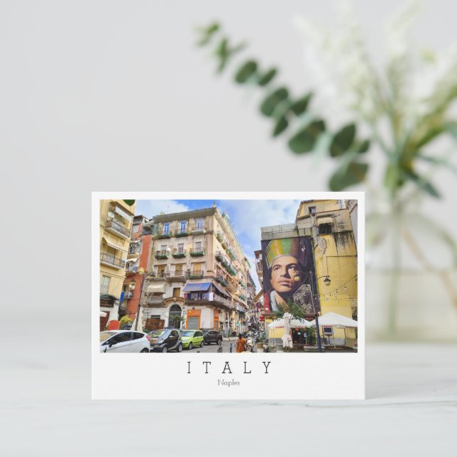 Postal Nápoles, capital de Campania, Italia Postcard (Anverso de pie)