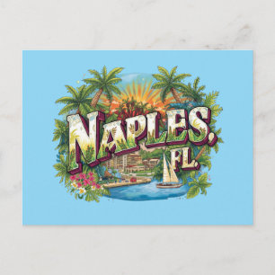 Postal Nápoles florida soñando